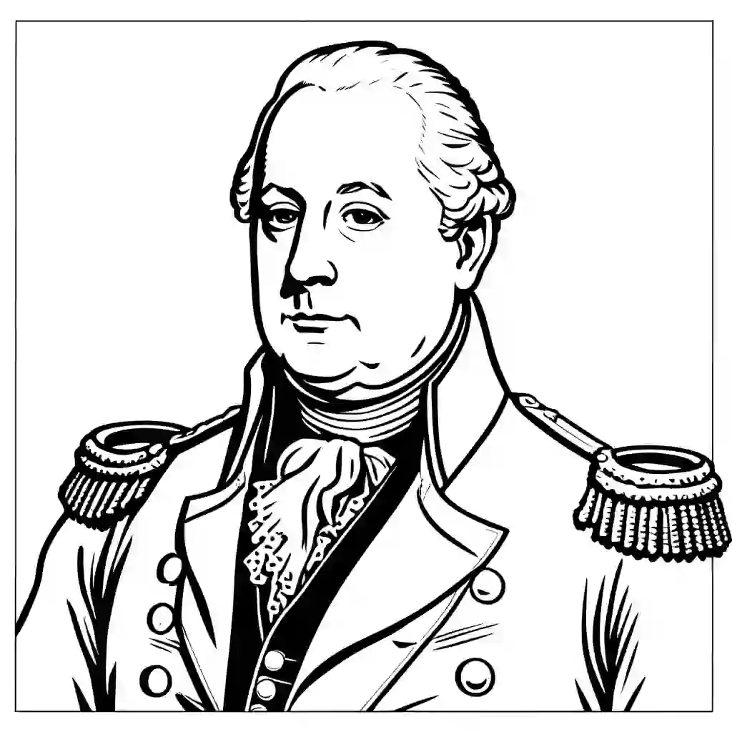 King George III coloring pages